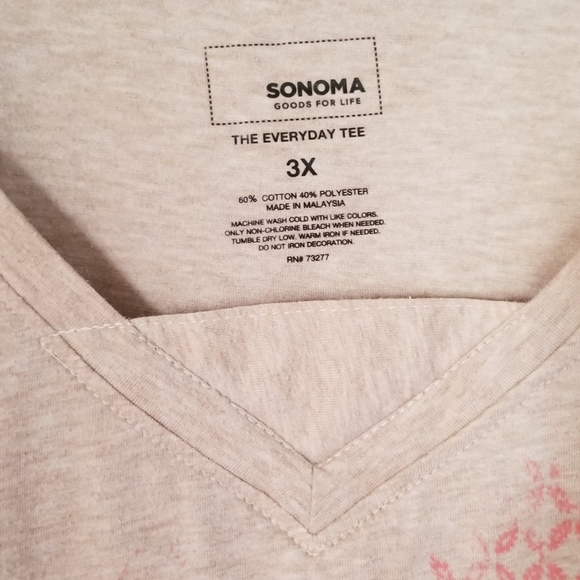 Sonoma | Distressed Cropped Tee - Picture 3 of 8